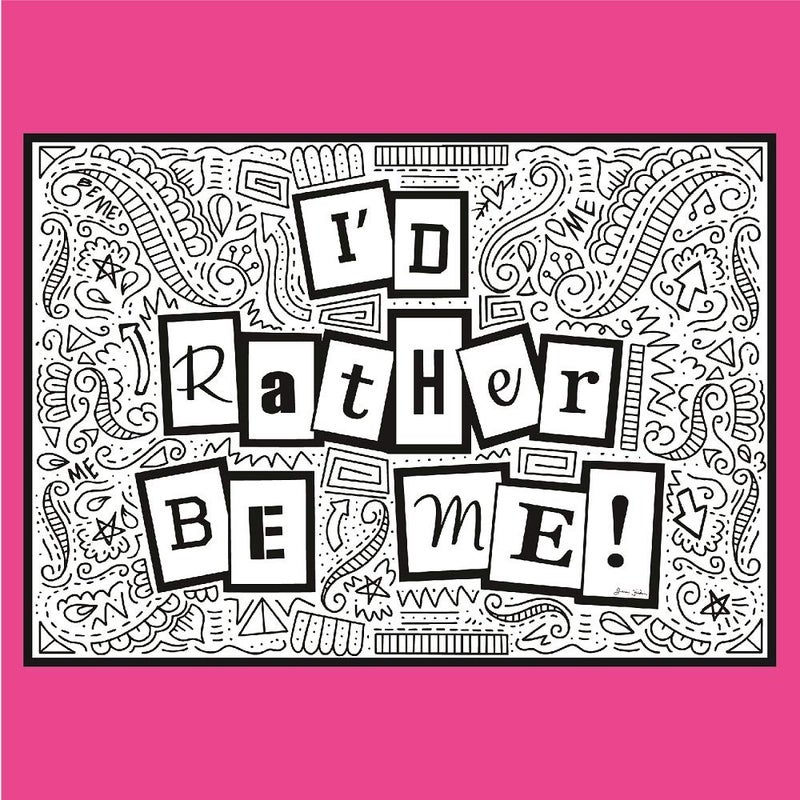 Coloring Broadway - Mean Girls inspired Coloring Pages (Set of 4) â€œIâ€™d Rather Be Meâ€ Collection, Broadway Musical Merchandise, Card Stock (8 1/2â€ x 11â€), Ideal Gift for a Broadway Theater Lover - Image 4